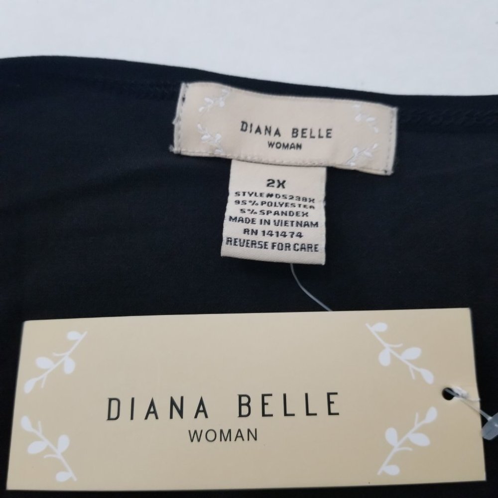 Diana Belle Women's ShortSleeve Shirt 2XL - Picture 5 of 6